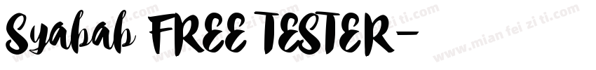 Syabab FREE TESTER字体转换